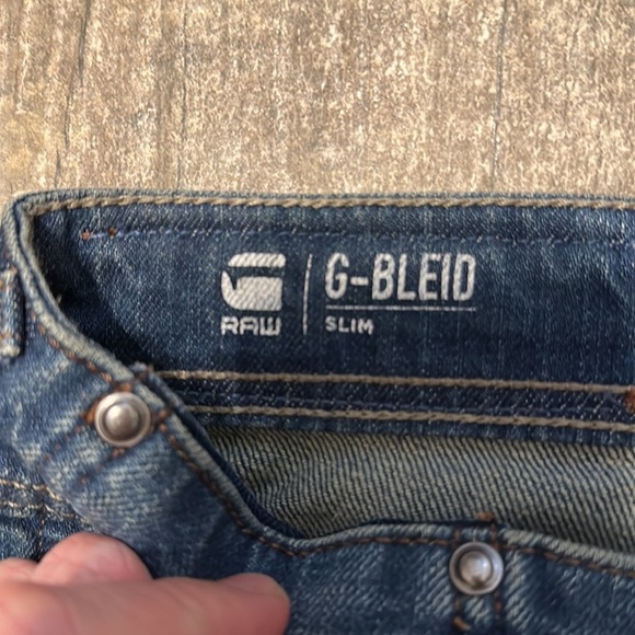 G-Star Raw Men’s Medium Stretch G-Bleid Slim Button Fly Jeans SZ 38x34 - Picture 8 of 14